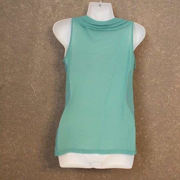 The Limited Mint Ruffled Tank Top Small - Picture 2 of 5